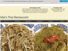 Tablet Screenshot of maisthai.com